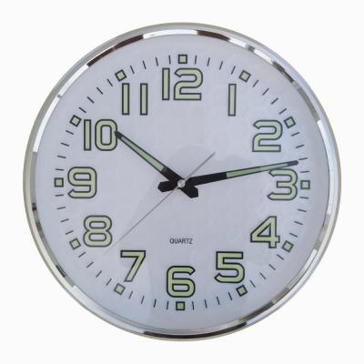 China 328mm High Quality 3D Wall Clock Dial Embossed Digit Clock Reliable POWER Field Quartz Clock Silent Movement MK8302WKST for sale