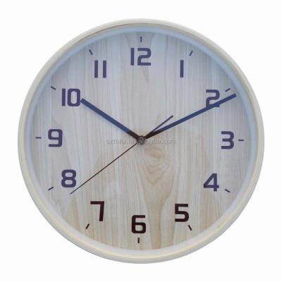 China 256mm Wall Clock Frame Wall Clock Silent Wooden Room Decoration Solid Wood Clock MK25624245 for sale