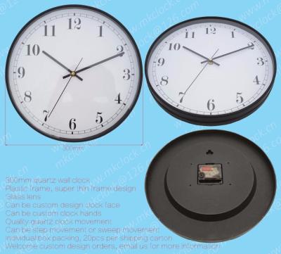 China Custom Customized Quartz Clock Analog Wall Clock Quartz Clock Face Clock Face Clock Make Clock Lens Glass Wall Clock MK300284 for sale