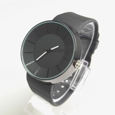 China Japanese Water Resistant Customizable Quartz Watch Movement Silicone Rubber Strap Gift Watch for sale