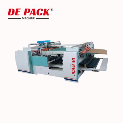 China Gluer Machine Products Two Stocks Semi Automatic Cardboard Paper Making Machine File Available Pieces for sale