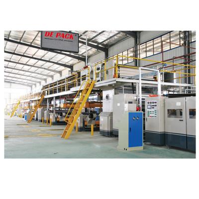 China Food Corrugated Cardboard Production Line Automatic Clamp Paper Making Machinery Corrugated Cardboard Production Line for sale