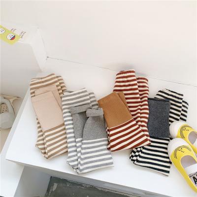 China Korean Hot Selling Breathable Kids Gaiters Autumn Kids Boys Striped Gaiters for sale