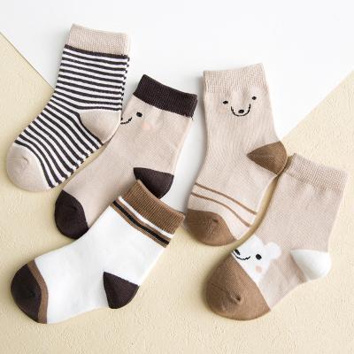 China Wholesale Tube Children's Cotton Sports Socks Kids Socks Breathable Cartoon Children School Socks for sale