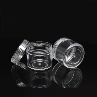 China Refillable Eco-friendly 2.5g 3g 10g 15g 20g 30g 2.5ml 3ml 5ml 10ml 5g Mini Plastic Cosmetic Make Up Recycled Plastic Cosmetic Jars for sale