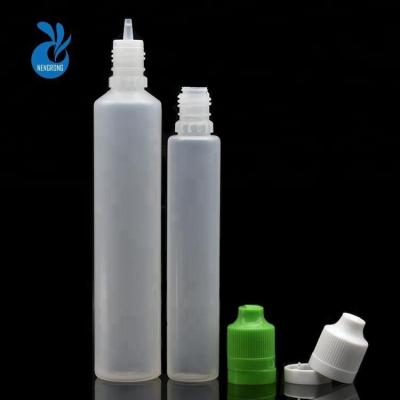 China 30ml 60ml pen shape oil e liquid PE empty smoking plastic dropper bottle from China supplier eco-friendly with tamper-proof lid for sale