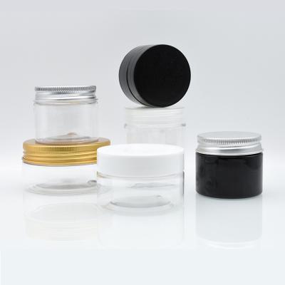 China Eco-friendly Empty Plastic Cosmetic Containers Clear Plastic Jar 30ml 40ml 50ml 60ml 80ml 100ml 120ml 140ml 150ml 180ml 200ml 250ml 300ml for sale