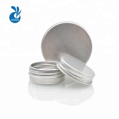 China 5g 10g 15g 20g 40g 30g 50g 60g 100g 120g 150g Empty Silver Aluminum Cream Container 5ml 30ml 50ml 100ml Metal Jar With Screw Lid for sale