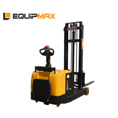 China Hotels Equipmax Balance Pallet Stacker 1000Kg 1500kg 2000kg Electric Reach Pallet Stacker Electric Counter Full for sale