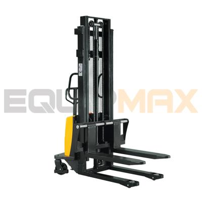 China Hotels 1 Ton Battery Powered Lifting Stacker With 1.6 To 3.0m Lifting Mast for sale