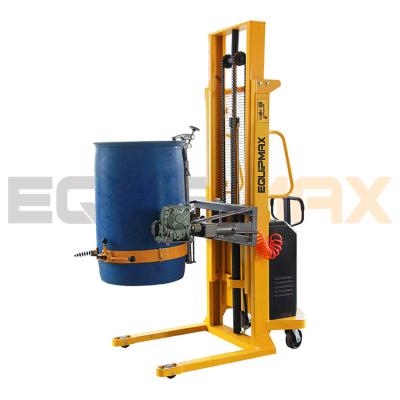 China Manual Hotels China Stacker With Full Power Drum Lifter 180 Degree Drum Tilt for sale