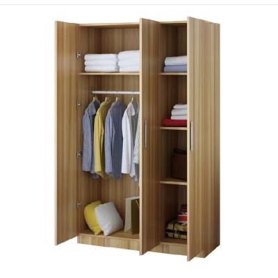 China Factory Price Simple Wardrobes Cabinet With Storage Shelves Amories Wood Bedroom Wardrobe Home Furniture for sale