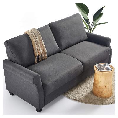 China (Other) Customized Modern Fabric Sofa Living Room Furniture Adjustable Simple Design Dark Gray for sale