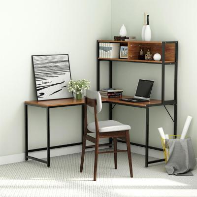 China Modern Storage Computer Desk L Shaped Desk With Corner Storage Desk With Hutch For Home Office for sale