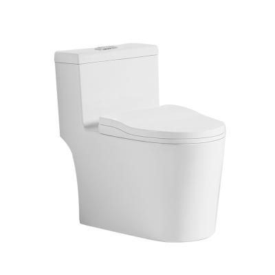 China Double-Flow New Arrival Floor Standing Custom Modern Luxury Hotel One Piece Bathroom Toilet for sale