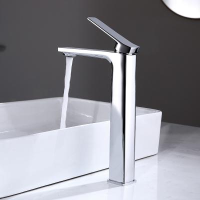 China Brass Thermostatic Luxury Premium Basin Sink Bathroom Faucets Single Lever Faucet for sale