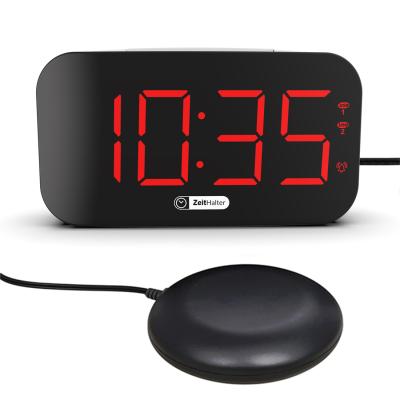 China LUMINOVA Sonic Bomb Super Loud Usb Popular Charging Clock 7 Color Light Shaker Alarm Clock Tap Light Night Up Alarm Clock for sale