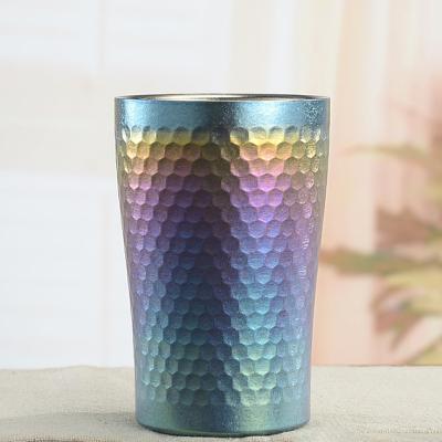 China Bacterial-free Titanium Water Cup 12oz In Crystallization Custom Logo Highend Promotional Gifts Idea Luxury Water Bottle for sale