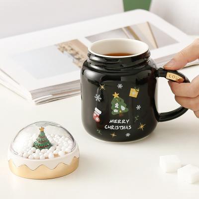 China Disposable Holiday Elements Ceramic Cup Small Business Giveaways Business Gifts Ceramic Coffee Mug for sale