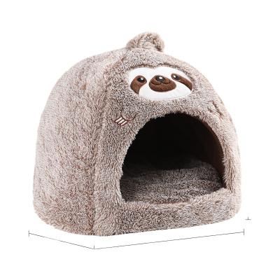 China Stocked Wholesale Factory Supplier Sloth Series Washable Dog Nest Cats Cave House ODM/OEM Pet Bed for sale