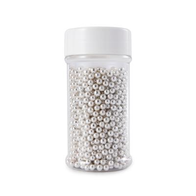 China 85g Baking Decorations Granular Candy 4mm Silver Sugar Beads Cake Craft Accessories Cake Decoration Sugar Beads for sale