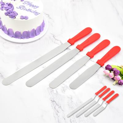 China Cake Tools Butter Cake Spatula Bread Knife Stainless Steel Cake Scraper Baking Tools for sale