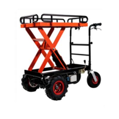 China Tools tabletop adjustable trolley lift ELECTROMOTION 4WHEELS platform height 500kg electric WHEELBARROW (TKS-HT01XE) for sale