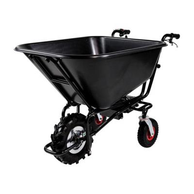 China Heavy Duty Dump Garden Cart 160L 250W 3 Wheels Electric Wheelbarrow Cart Barrel Carts Cart (TKS-HT160E) for sale