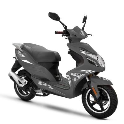 China Street Legal Color Petrol Scooter EEC5 125cc Petrol Scooter 50cc Matte Black Motorcycle 5.5L for sale