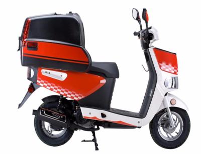 China 2018 Tire EEC Europe4 rubber street register socoter / 50cc on-road legal food delivery scooter with big rear box (TKM50E-P2) for sale