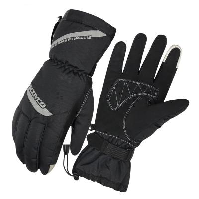 China Waterproof Man and Woman Motorcycle Gloves Winter ATV Scooter Riding Cold Warm Gloves for sale