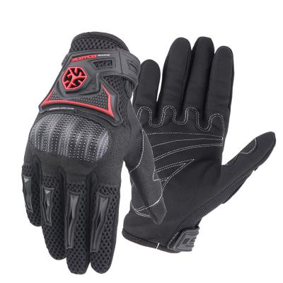 China Adult Full Shell Gloves Breathable Motorcycle Gloves Outdoor Knight Riding New Finger for sale