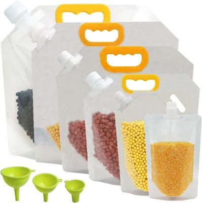 China Customized Printing Reusable Suction Spout Self Pos Bag Food Grade Rice Moisture Proof Bags for sale