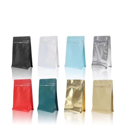 China Custom Coffee Bags Recyclable Eco-Friendly Wholesale Packaging Recyclable Gusset Waist Printing Bean Bags With Valve Side Pockets for sale