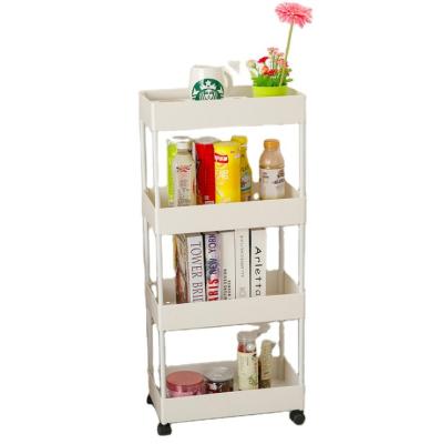 China Practical Trolley Indoor Four Floor Furniture Trolley Beauty Salon Cosmetic Trolley for sale