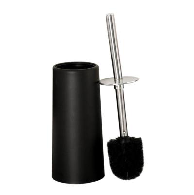 China Modern Custom Made Stainless Steel Long Handle Stand Bowl Toilet Apartment Toilet Cleaner Brush Holder for sale