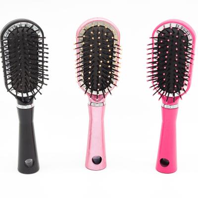 China High Quality Colorful Compact Cushion Hairdressing Nylon Rubber Cushion Plastic Hair Pin Rubber Brush for sale