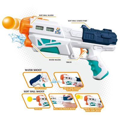 China Amazon Hot Selling 2021 Outdoor Electronic Toy Kid Toys Water Guns Kits Splash Ball Gun for sale