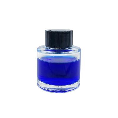 China Wholesale Price 35ml Hot Cylinder Cylinder Ink Bottle Glass Ink Bottle Inventory Big In Sale Clear Empty Glass Ink Bottle for sale