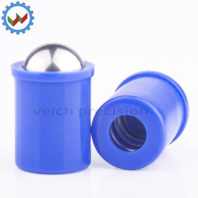 China POM Body Stainless Steel Spring Ball Plunger Loading Machinery / Equipments OEM / ODM China Factory VCN410-PS Light for sale