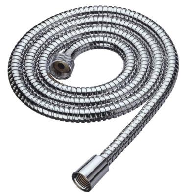 China 1.5m Chrome Stainless Steel PVC Flexible Shower Hose Modern Double Air Chamber Lock For Hand Shower for sale