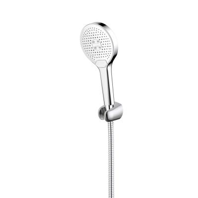 China Without Sliding Bar Easy Clean 3 Settings Operate Super Clean Chrome ABS Shower Head High Pressure Shower Spray Hand Shower for sale