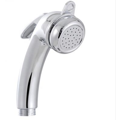 China Without Slide Bar Full Chromed ABS Plastic Hand Free Knob Bidet Handheld Sprayer For Toilet for sale