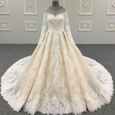 China Anti-Static Bestselling Long Sleeve Wedding Dress For Women WT700 for sale