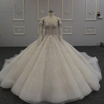 China Anti-Static Custom Exclusive Luxury Wedding Long Dresses For Beautiful Women Dress for sale