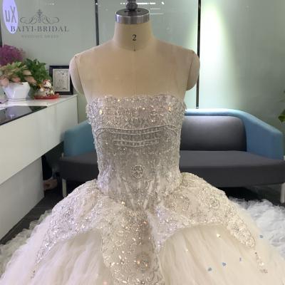 China Anti-Static Made In China High Quality Luxury Sweetheart Wedding Dresses Ball Gown For Bridal Party Wear for sale