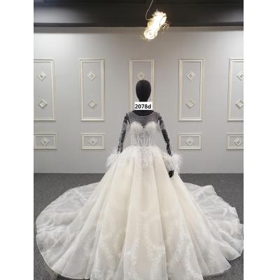 China 2022 Longer Size Anti-Static Classic Tulle Sleeve Breathable Anti-Static Ball Gown for sale