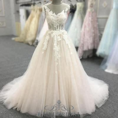 China Anti-Static Backless A Line Sleeveless Prom Dresses Pink With Beading Halter Long Evening Dress Dress for sale