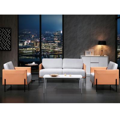 China New 1+2+3 seater comfortable leather sofa good price PU sofa for lobby waiting room fabric office sofa for sale