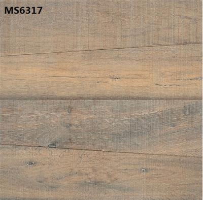 China Franch Europe Porcelain Tile Wood Grain Design Red Living Room Floor Tile for sale